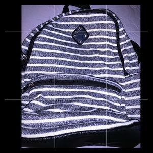 Claires striped backpack
